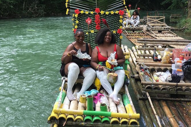 #1 Bamboo Rafting With foot Massage - A Gentle Start Along Jamaica’s Country Roads