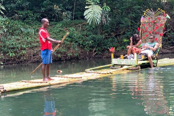 #1 Bamboo Rafting With foot Massage - Coconut, Fruit, Rum Punch, and River Food