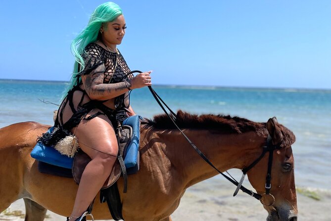 ATV, Horseback, Zipline & Dunn’s River Falls - Ultra Package - Horseback riding moves from forest to beach and water