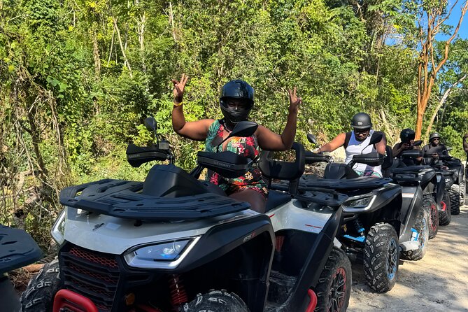 Atv ride in Montego Bay - Riding into Unity Hall from Montego Bay