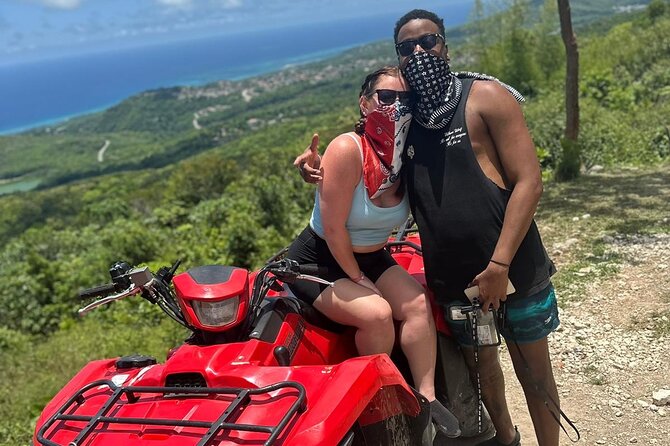 ATV Tour from Montego Bay with private transportation - Riding through the countryside near Sandy Bay or Mount Zion