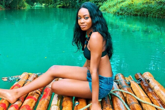 Bamboo Rafting and horseback - Horseback riding into the Caribbean Sea