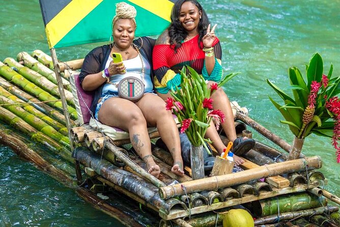 Bamboo Rafting, Dunns River , Zipline And Horseback Ride Combo - Dunn’s River Falls with a zipline overhead