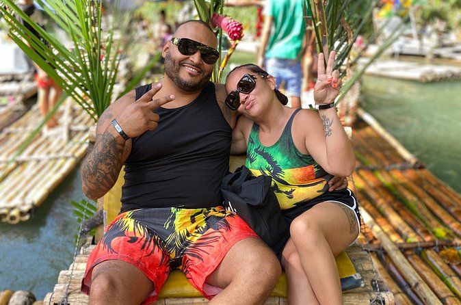 Bamboo Rafting Montego Bay - The limestone massage and fresh coconut stop