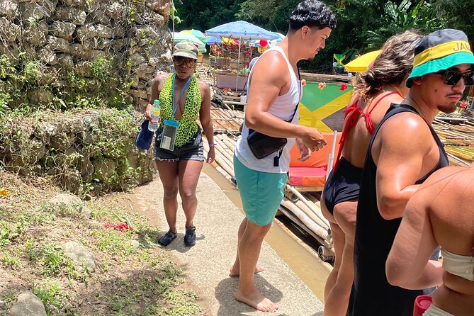 Bamboo Rafting w/ Limestone Massage Montego Bay Jamaica - A quiet start on the Lethe River