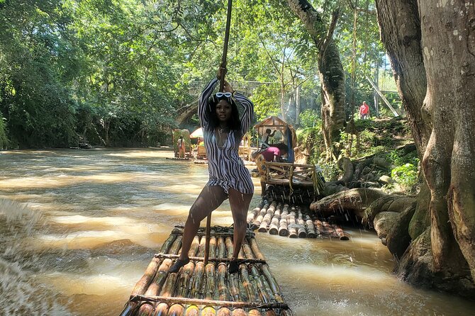 bamboo rafting with limestone foot massage - Pickup, shopping, and the return trip