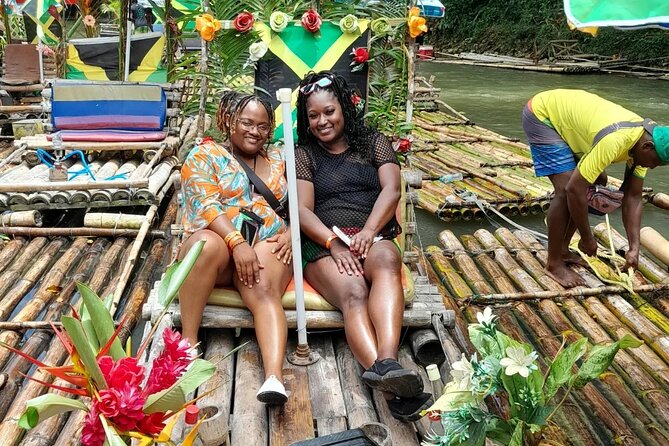 Bamboo rafting with Limestone Foot Massage free rum taste - The natural limestone foot massage