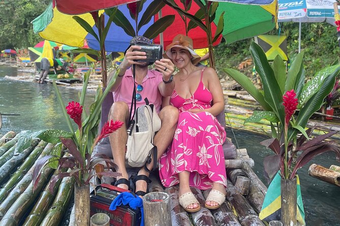 Bamboo Rafting with Limestone Foot massage then Margaritaville. - Arriving at the Great River