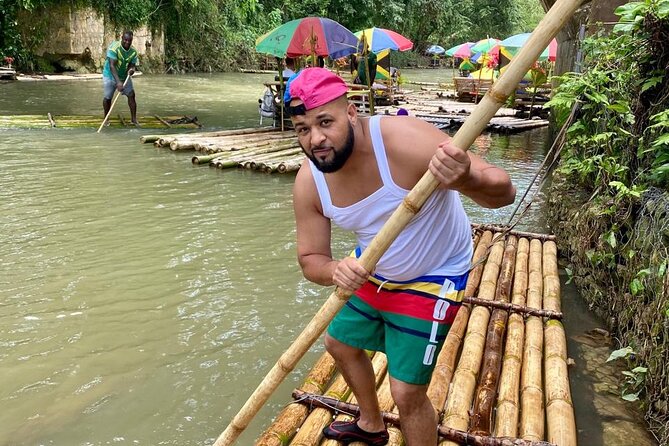 Bamboo River Rafting & horse back riding in Montego Bay - Floating the Great River at Lethe
