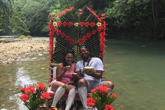 Bamboo River Rafting Limestone Foot Massage in Montego Bay Ja. - Sugarcane, Coconut, and Red Stripe Along the River
