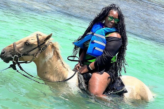 Bamboo River Rafting with massage and Horseback ride in ocean - A Private Day With Montego Bay Pickup