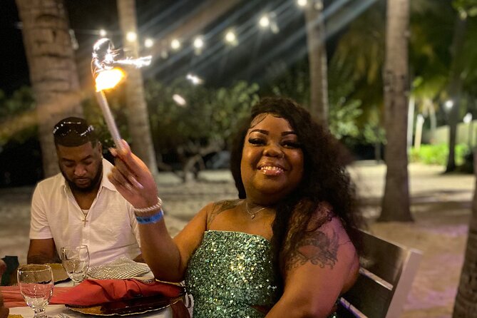 Birthday Dinner On Beach In Montego Bay Jamaica - A Jamaican-style dinner with choices at every course