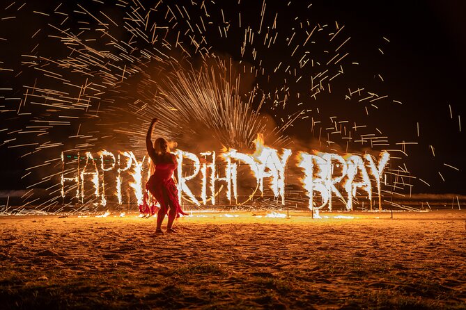 Birthday Fire Show experience in Montego Bay - The fire dancer sets the tone