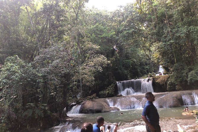 Black River Safari, YS Falls and Appleton Estate - YS Falls: Swim, Zipline, or Take It Easy