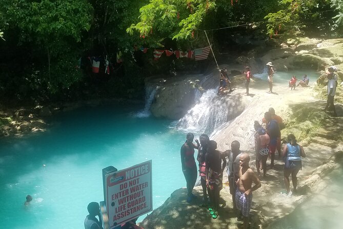 Blue Hole and Dunn's River Adventurous and hiking waterfalls from Ocho Rios - Dunn’s River Falls is the main physical challenge