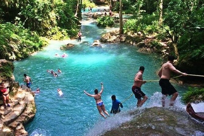 Blue Hole and Dunn’s River Falls Tour with Lunch and Cocktails at Reggae Hill - Blue Hole: clear water and a more natural feel