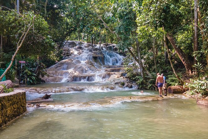 Blue Hole and Dunn's River Tour (Entrance Fees Not Included) - Blue Hole, limestone water, and slippery footing