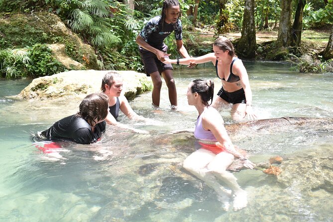 Blue Hole and River Tubing Combo from Falmouth - White River tubing beneath the trees