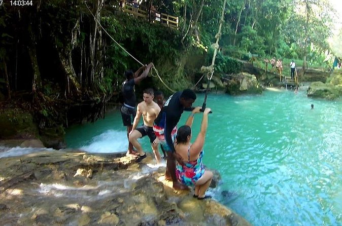 Blue Hole and Secret Falls plus Dunn's River Falls Combo Tour - Who will enjoy this day most