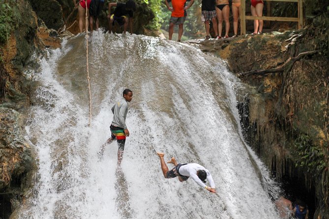 Blue Hole & Dunn's River Falls with Lunch from Negril - Dunn’s River Falls: a 600-foot climb toward the sea