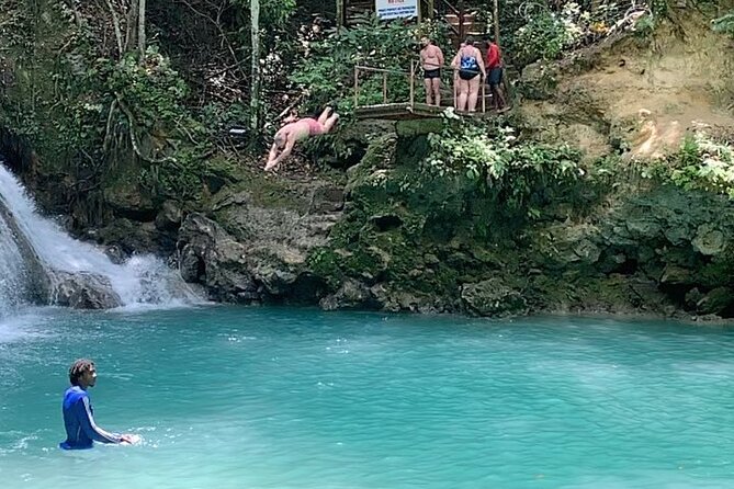 Blue Hole Ocho Rios - Climbing Beside the Tiered Waterfall