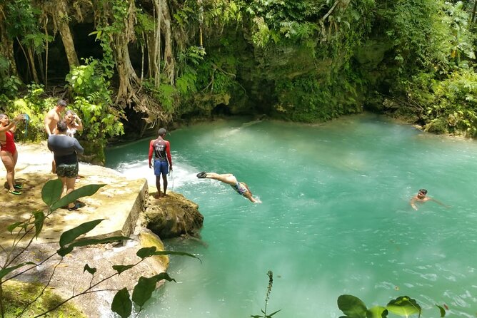 Blue Hole/Secert falls and Dunns River Combo Tour - Two Jamaican Water Adventures, One Full Day