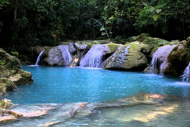 Blue Hole Secret Falls and River Tubing Private Tour - What the Blue Hole stop asks of you