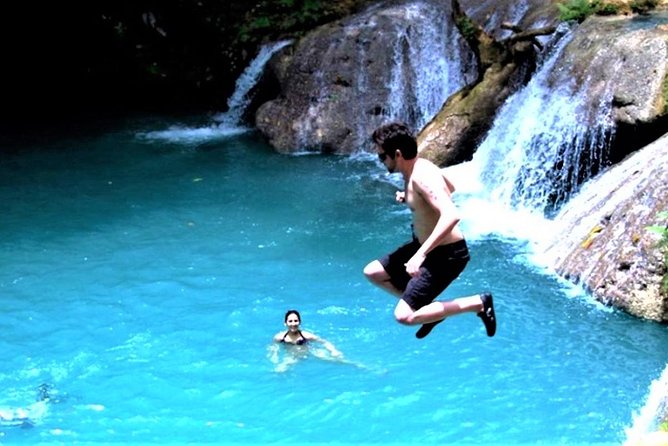 Blue Hole & Secret Falls Day-Trip with Shopping from Grand Palladium - Scotchies makes lunch a Jamaican stop
