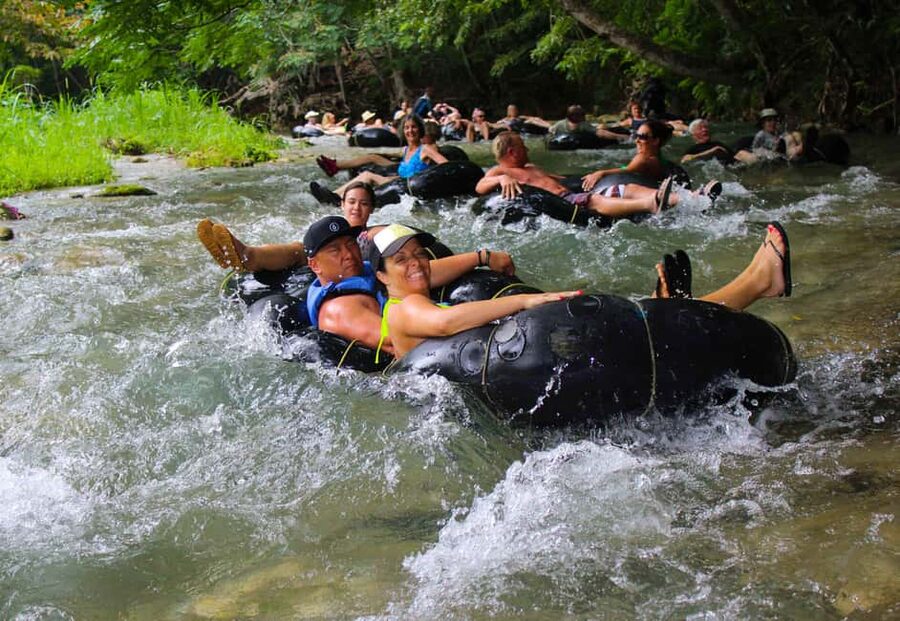 Blue Hole, Secret Falls, River Tubing and Dunn's River Falls - The short walk to Secret Falls