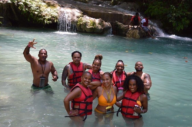 Blue Hole Waterfalls + Bamboo River Rafting Tour from Ocho Rios - Blue Hole pools: the lively part of the morning