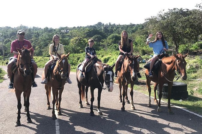 Blue hole waterfalls + horseback riding combo tour from Ocho Rios - Pickup from Ocho Rios at 8:30 a.m.