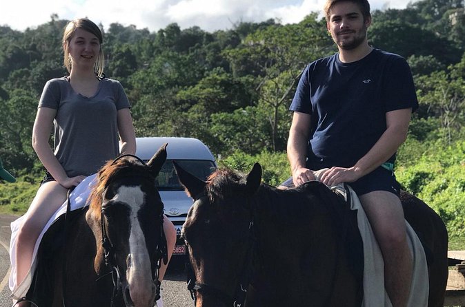 Blue hole waterfalls + horseback riding from Montego bay - Horseback riding from the trail to the sea