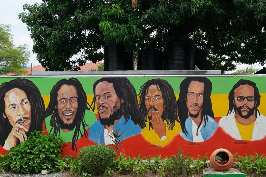 Bob Marley Guided City Tour - The first hour: parks, heroes, art, and city history