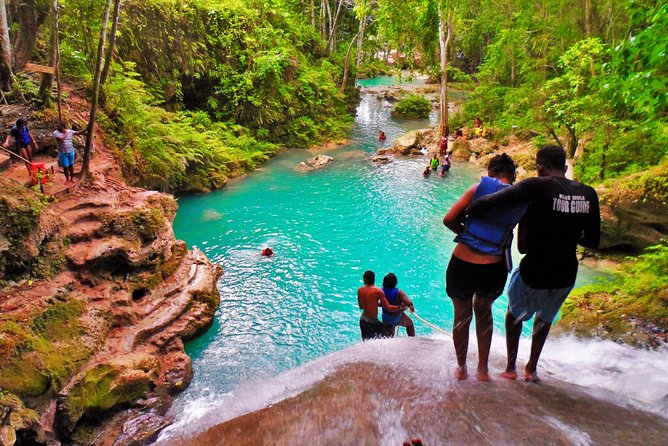 Cool Blue Hole from Ocho Rios - Reaching Cascade Blue Hole from Ocho Rios