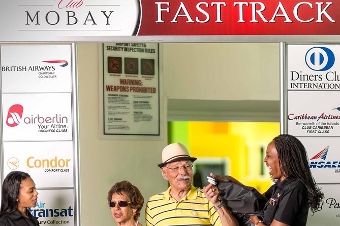 Departure Shuttle to Airport, Club Mobay Fast Track & VIP Lounge Combo - Hotel pickup from Montego Bay and beyond