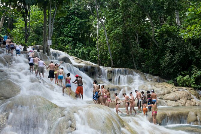Dunn's River and Blue Hole with lunch combo from Montego Bay - Climbing Dunn’s River Falls