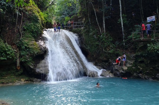 Dunn's River Falls - Blue Hole brings rope swings and mountain pools