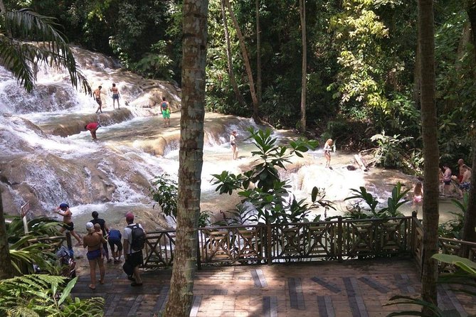 Dunn's River Falls and Beach From Ocho Rios Jamaica - The Walk From the Parking Area to the Water