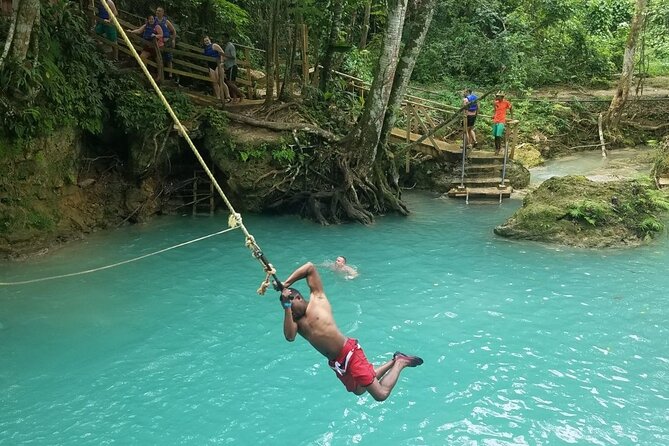 Dunn's River Falls and Blue Hole Adventure from Montego Bay Ja - Blue Hole: pools, rope swings, and limestone caves