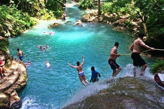 Dunn's River Falls and Blue Hole Private Tour from Ocho Rios - Two Jamaican water stops, one private ride