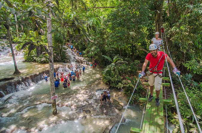 Dunn's River Falls and Zipline (Over the Falls) Adventure Tour from Ocho Rios - What the pickup and timing mean