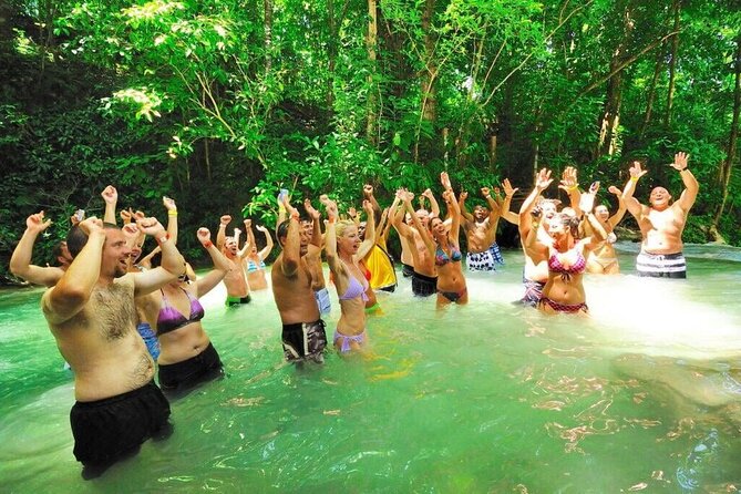 Dunn's River Falls, Blue Hole, Bamboo Rafting, Horseback Combo - Horseback riding from St. Ann’s Bay into the ocean