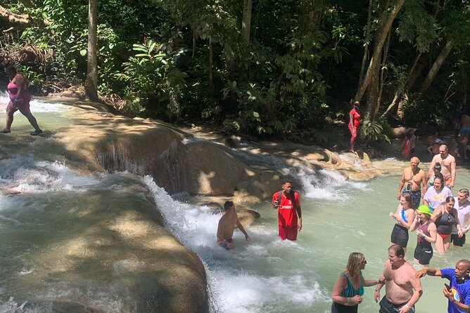Dunn's River Falls, Zipline Adventure from Kingston - Craft stalls, local shops, and Jamaican food