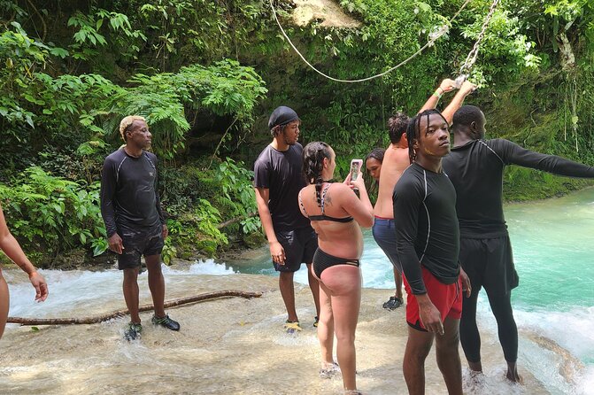 Dunns River Falls & Blue Hole Combo from Montego Bay with Pick Up - Jerk food is useful, but budget for it