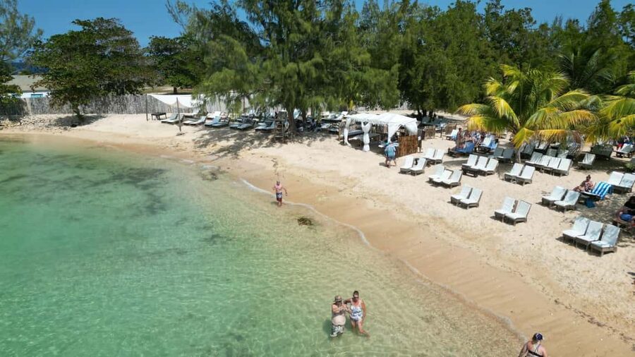 Falmouth: Bamboo Beach Club & Dunn's River Falls - Six and a half hours, with cruise timing to manage