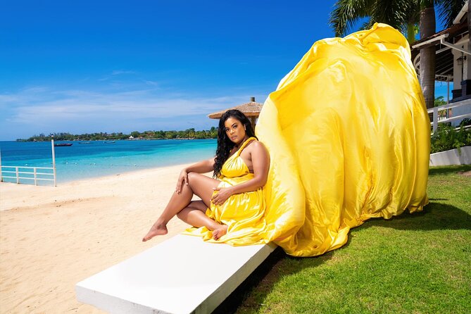Flying Dress Photoshoot in Jamaica - Starting at Doctor’s Cave Beach