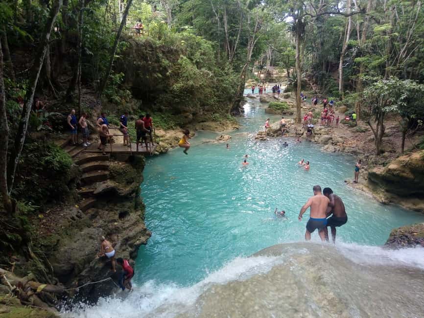 From Montego Bay: Blue Hole Waterfall Experience - The Blue Hole is a chain of natural pools
