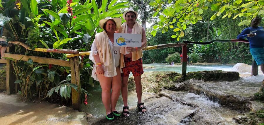 From Montego Bay: Blue Hole Waterfall Experience - Small pools, waterfall massage, and river clay