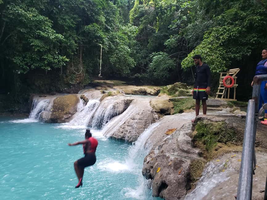 From Ocho Rios: Blue Hole Secret Waterfall & Highlight Tour - Blue Hole is built for getting wet