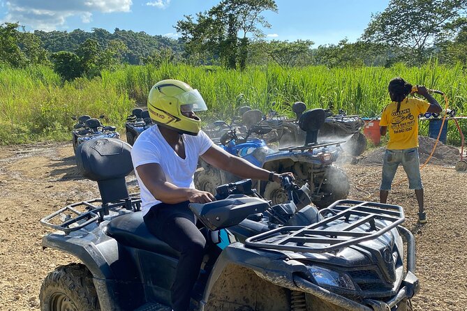 Full Day ATV Bush Trail and Water Sports Tour with Rick's Cafe - Green Island ATV trail: the first burst of speed